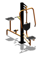 Уличный тренажер "Жим от груди Вело" УТ321 в Нижнем Новгороде