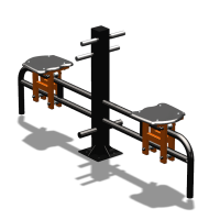 Уличный тренажер  "Каталка двойная"   УТ215 в Нижнем Новгороде