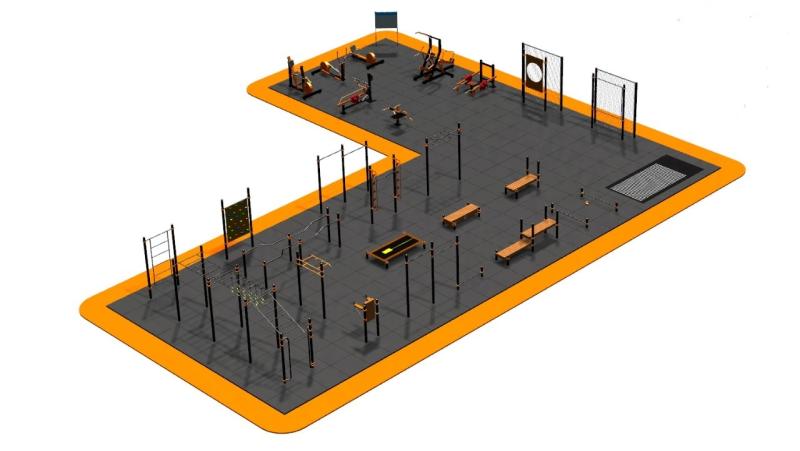 Дизайн проект спортплощадки Угловая в Нижнем Новгороде