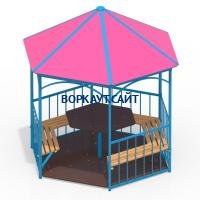 Беседка со столом, лавками и полом МАФ 4123 в Нижнем Новгороде