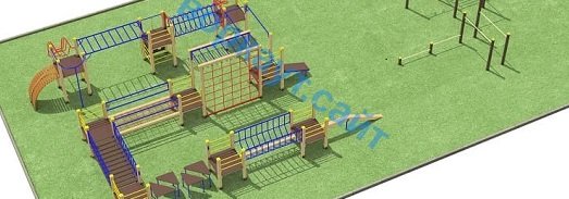 Проект спортплощадки с полосой препятствий в Нижнем Новгороде