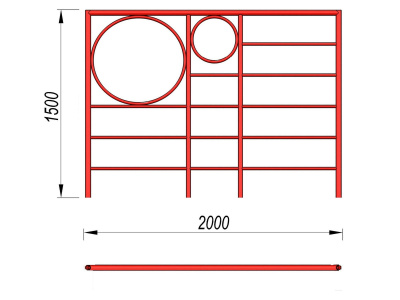 Шведская стенка с кольцами МАФ 3502 в Нижнем Новгороде