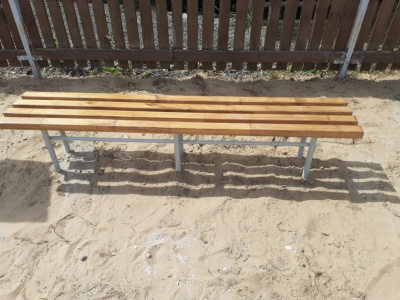 Двухметровая лавочка без спинки 2 м МАФ 1602 в Нижнем Новгороде