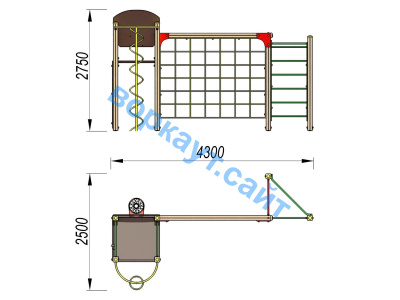 Детский спортивный комплекс Игровой ДСК 3111 в Нижнем Новгороде Детский спортивный комплекс Игровой ДСК 3111 в Нижнем Новгороде