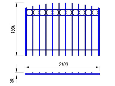 Ограждение спортивной площадки МАФ 5005 в Нижнем Новгороде