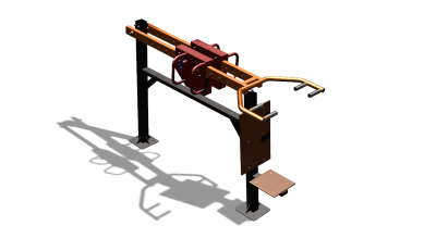 Силовой уличный тренажер  "Жим сидя"  УТ412 в Нижнем Новгороде