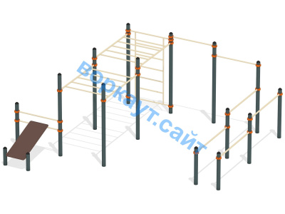 Спортивный комплекс воркаут ВС-50 в Нижнем Новгороде