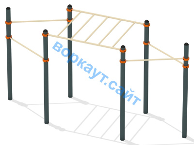 Турник разноуровневый с рукоходом ВС-26 в Нижнем Новгороде