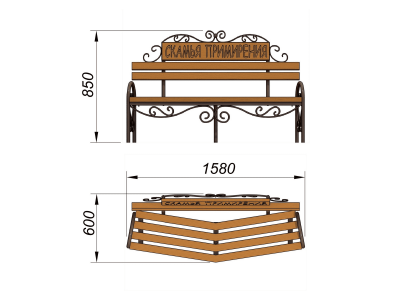 Скамья примирения МАФ 1610 в Нижнем Новгороде