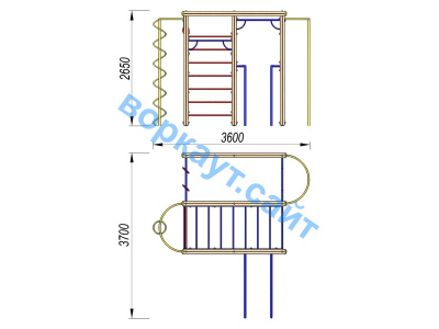 Детский спортивный комплекс Гимнастический ДСК 3107 в Нижнем Новгороде