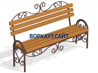 Лавочка кованная МАФ 1606 в Нижнем Новгороде