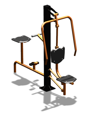 Уличный тренажер "Жим от груди Вело" УТ321 в Нижнем Новгороде