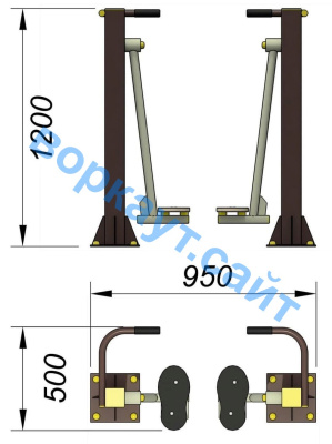 Уличный тренажер "Ходьба в пространстве" УТ 005 в Нижнем Новгороде Уличный тренажер "Ходьба в пространстве" УТ 005 в Нижнем Новгороде