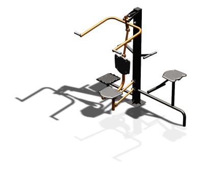 Уличный тренажер "Верхняя тяга Твистер стоя Твистер сидя" УТ336 в Нижнем Новгороде