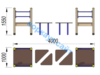 Детский спортивный комплекс Мостик ДСК 3114 в Нижнем Новгороде