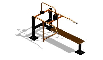 Силовой уличный тренажер  "Горизонтальный жим"  УТ402 в Нижнем Новгороде