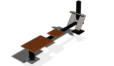 Силовой уличный тренажер  "Скамья для пресса"  УТ415 в Нижнем Новгороде